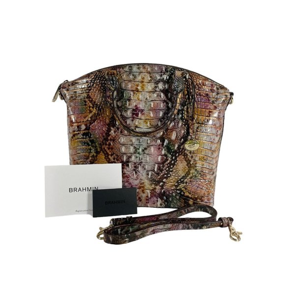 Brahmin Large Duxbury Sachel Rattlesnake Melbourne Designer Handbag